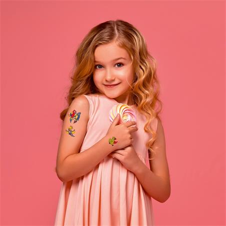 Matrica, tetoválás, 1 ív, 76x120 mm, AVERY ZWECKFORM, "Z-Design No.56762", madarak